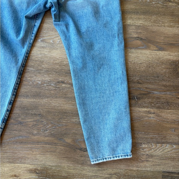 Good American THE WEEKENDER JEAN GGHNF235T Blue864 high rise loose leg sz 14/32 - Picture 11 of 11